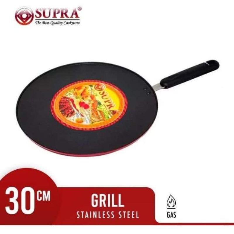 Termurah Alat Panggang Supra Round Grill Pan 30cm Panggang BBQ Panggang Multifungsi Pembakaran ikan 