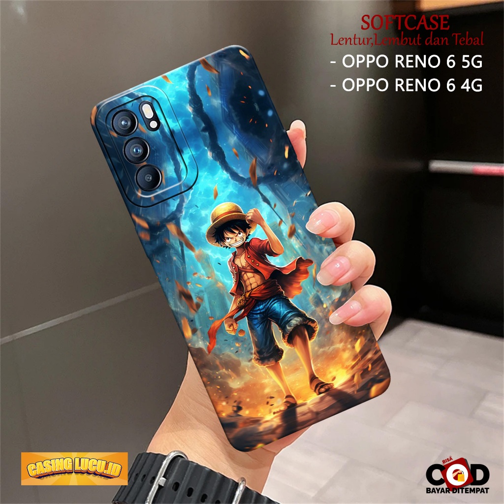 Case Hp OPPO RENO 6 5G / 6 4G - Fashion Case ANIME - Casing  OPPO RENO 6 5G / 6 4G - Softcase TPU Pr