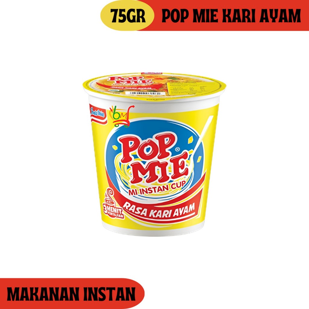 

Pop Mie Kari Ayam Mie Instan Kuah Praktis Tinggal Seduh