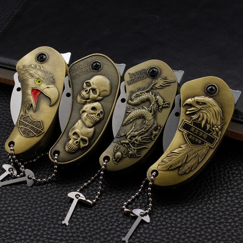 Korek Api Gas Bara Model Pisau Korek Motif Eagle