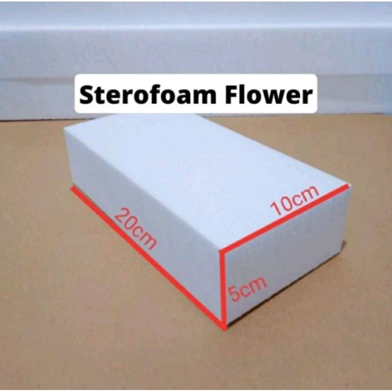 

sterofoam buket 20x10x5 cm