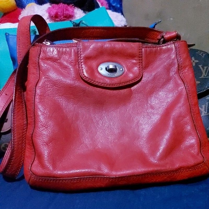 tas ocil prelove vintage autentic merah bata