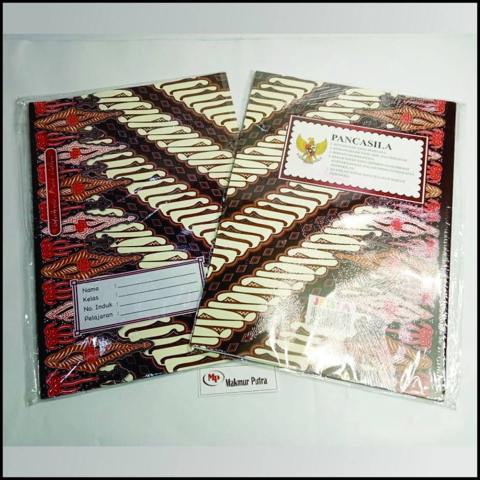 

Sampul Buku Tulis Motif Batik Kertas Art Paper Ukuran Kwarto (16X21cm) 1pack (isi 20 lembar) Merk Jenia