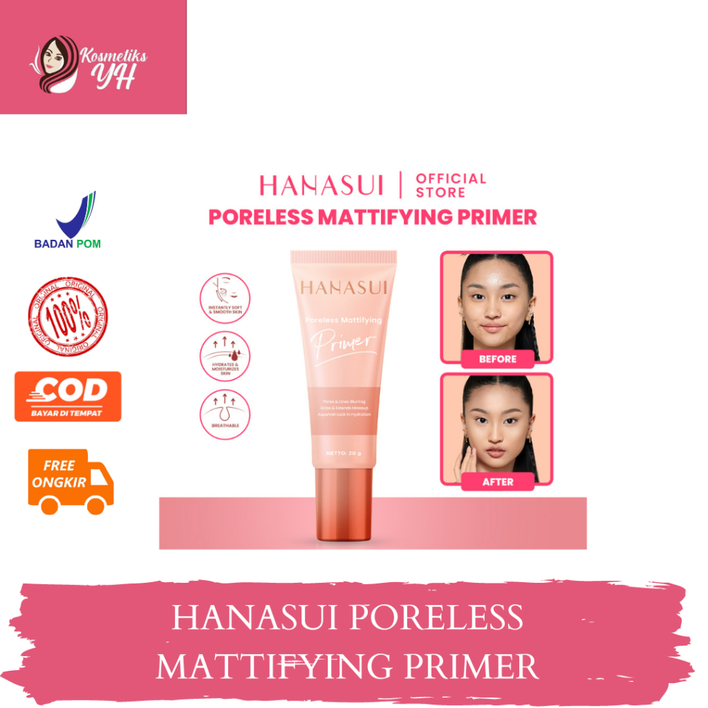 HANASUI PORELESS MATTIFYING PRIMER ATAAU HANASUI PRIMER MAKEUP DAN PRIMER HANASUI