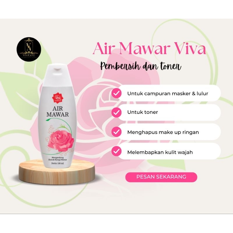 ❤ Viva Ayu Kosmetik ❤ Air Mawar Viva Cosmetics Kosmetik