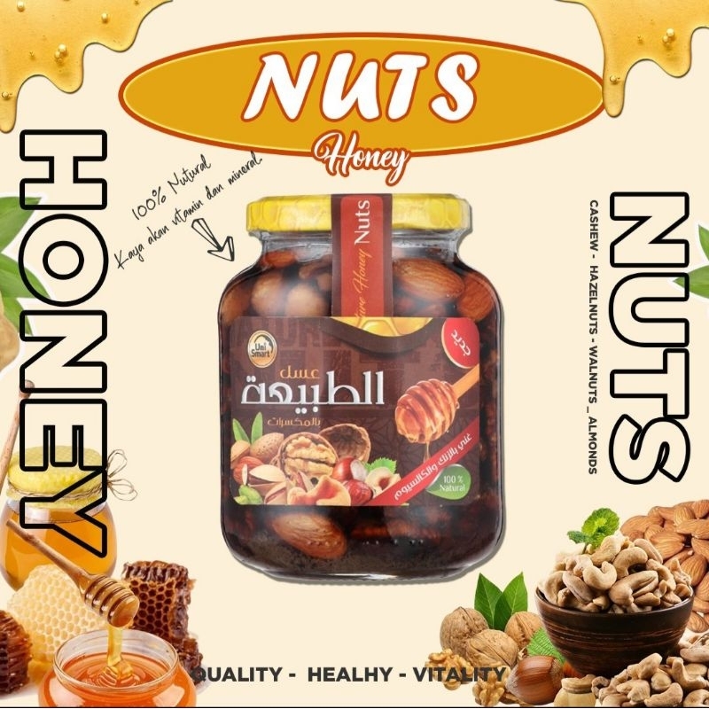

NUTS HONEY UNI SMART - Madu Kacang2an 100% NATURAL ORIGINAL 500 gram