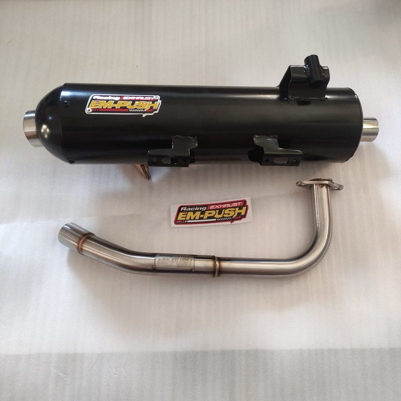 KNALPOT EMPUSH  EM PUSH RACING EXHAUST KONDOMAN BEAT SCOOPY KARBU ESP FI VARIO 125 Vario 150 GENIO B