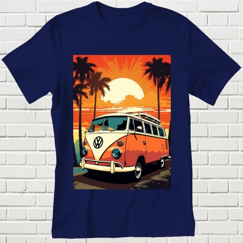 BAJU KAOS DEWASA VW COMBI UNISEX TSHIRT || BAJU KAOS || KAOS || KAOS DISTRO