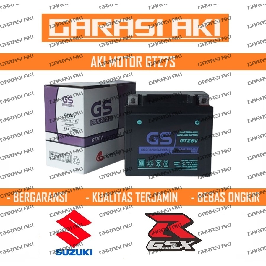 Aki Motor Suzuki GSX R 150 GTZ7S Accu Kering MF
