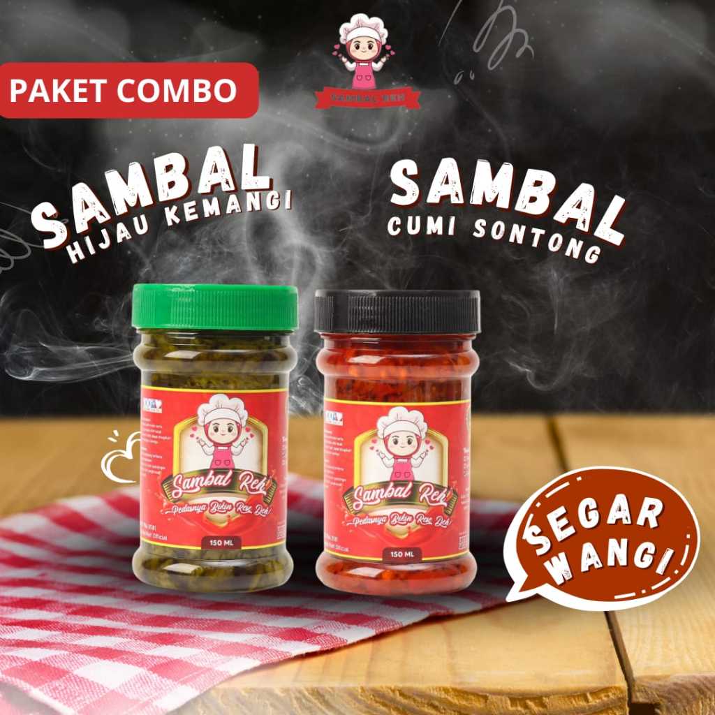 

Sambal Reh Paket Combo Sambel Hijau Kemangi dan Sambel Cumi Sontong