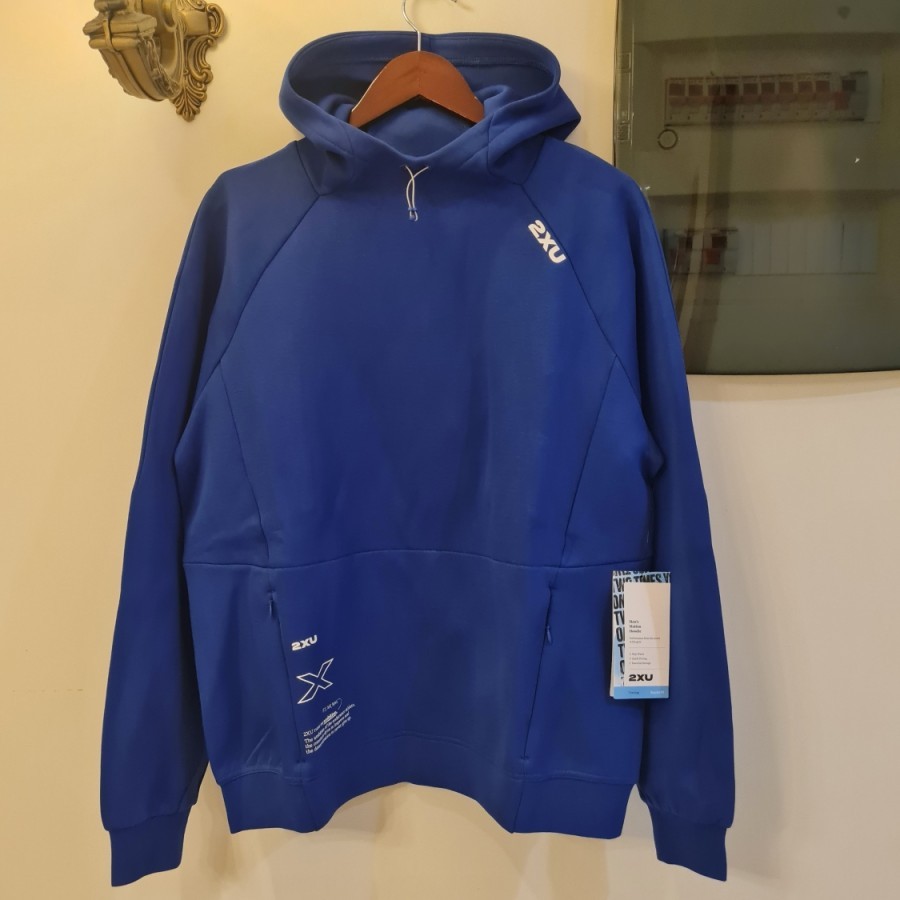 Sweater Hoodie 2XU Men Motion Hoodie Blue Original 100% BNWT
