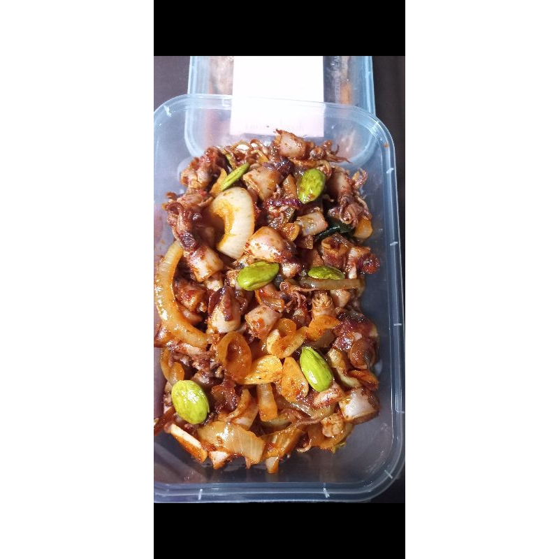 

Cumi asin cabe Bombay.