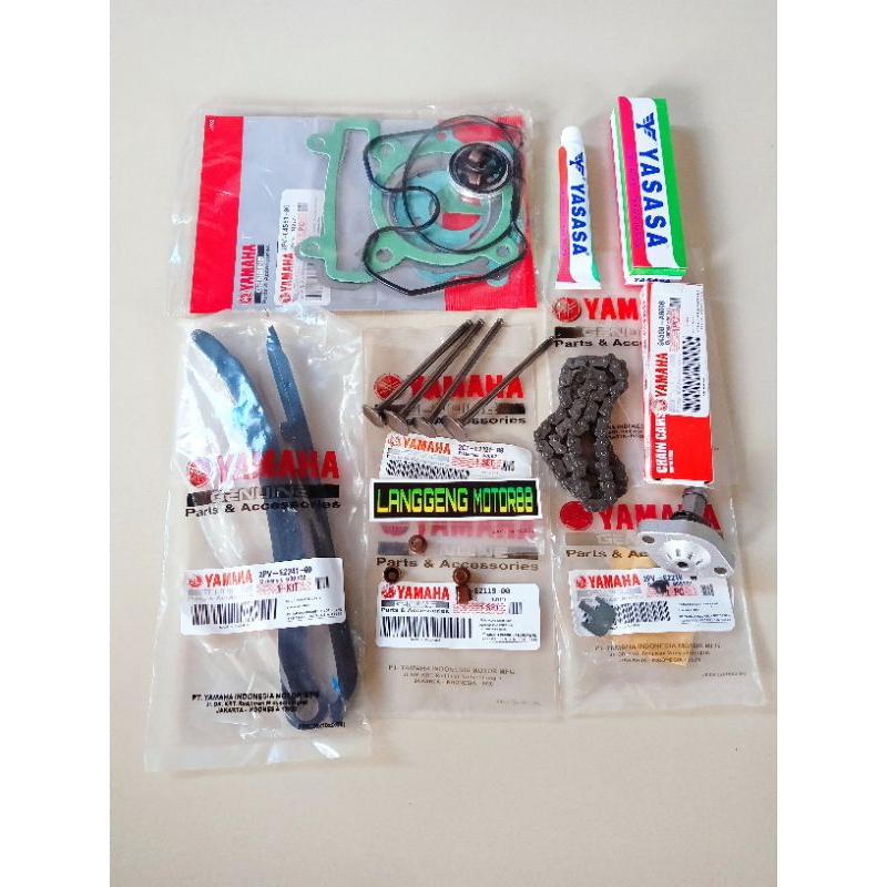 PAKET HEMAT KLEP SET(7 AITEM)YAMAHA MX KING 150/MX KING 150 NEW(2PV-ORI)