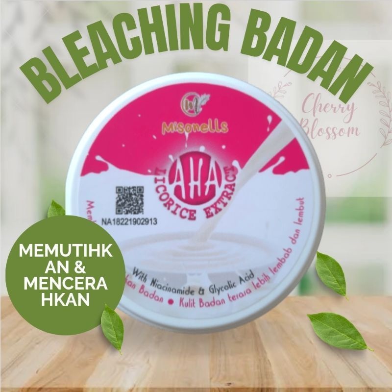 SIAP KIRIM / Bleaching Aha Pemutih Badan Ampuh BPOM Bleaching Licorice Bleaching Aha Misonells Beauty- BEDAK VIRAL