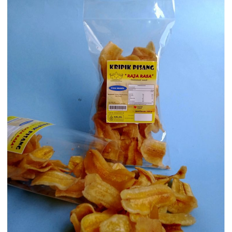 

Kripik Pisang minipack 100gr Raja Rasa tradisional snack