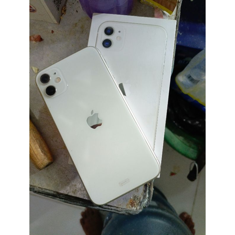 iphone 11 white ibox 64gb garansi on