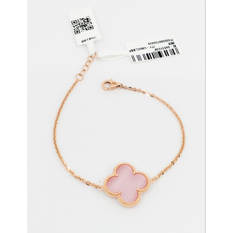 gelang clover pink besar 17k