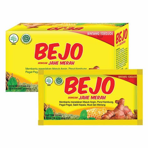 

Bejo Jahe Merah isi 12 sachet - Mengobati masuk angin