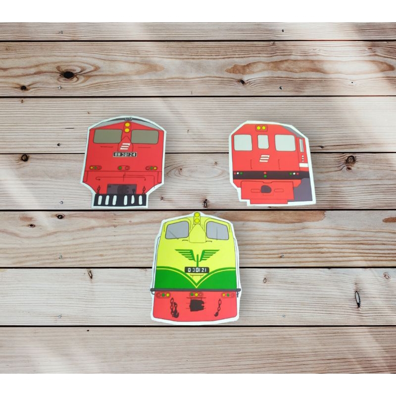 

STIKER LOKOMOTIF KAI, PAKET BB301, BB202, D301