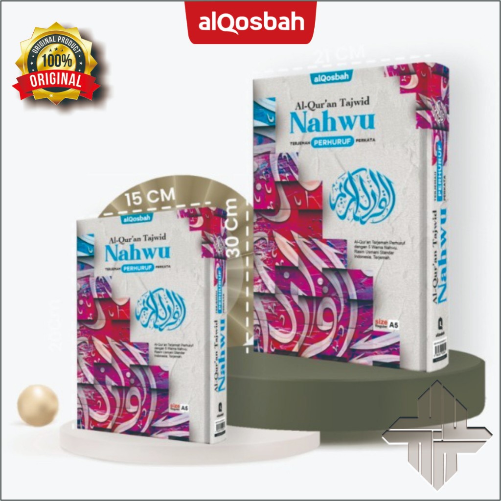 AlQuran Besar Nahwu Al Arobiyyah A4 HC AlQosbah Al Quran Nahwu Shorof Terjemah Perkata Belajar