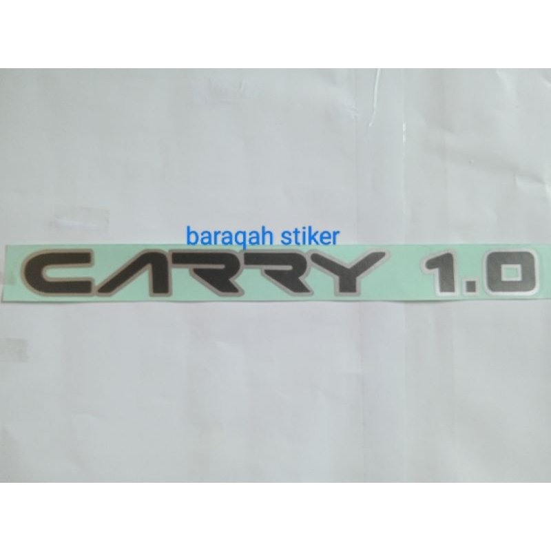 stiker mobil tulisan carry 10