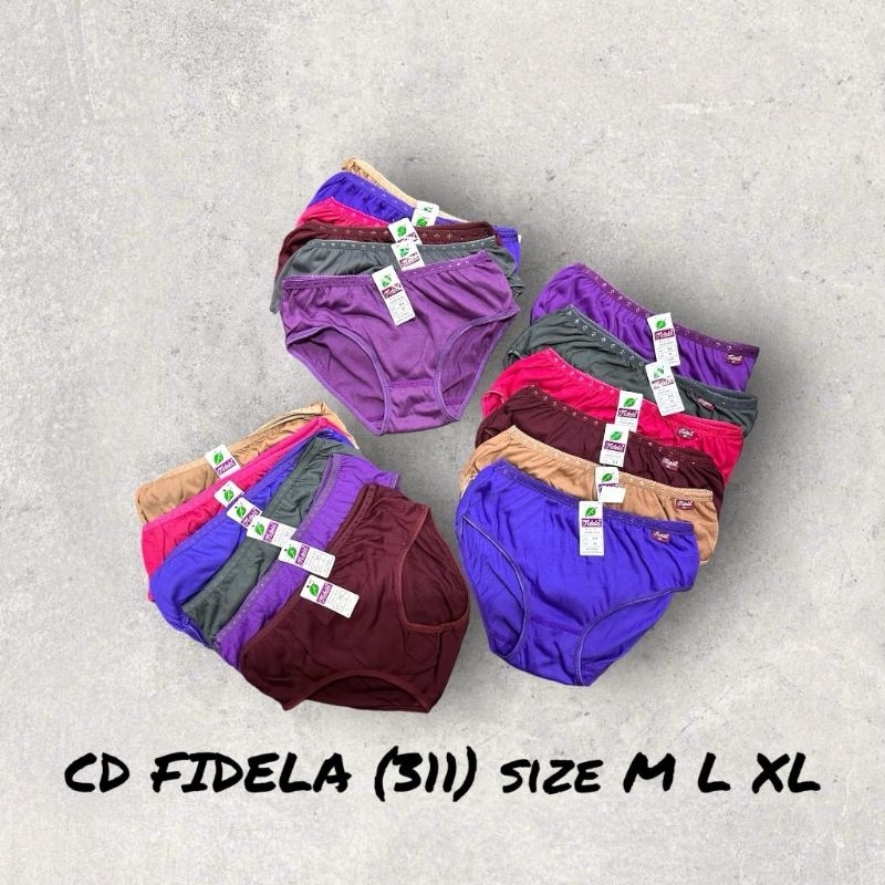 (6pcs) CD FIDELA Celana dalam wanita merk FIDELA ASLI TERMURAH