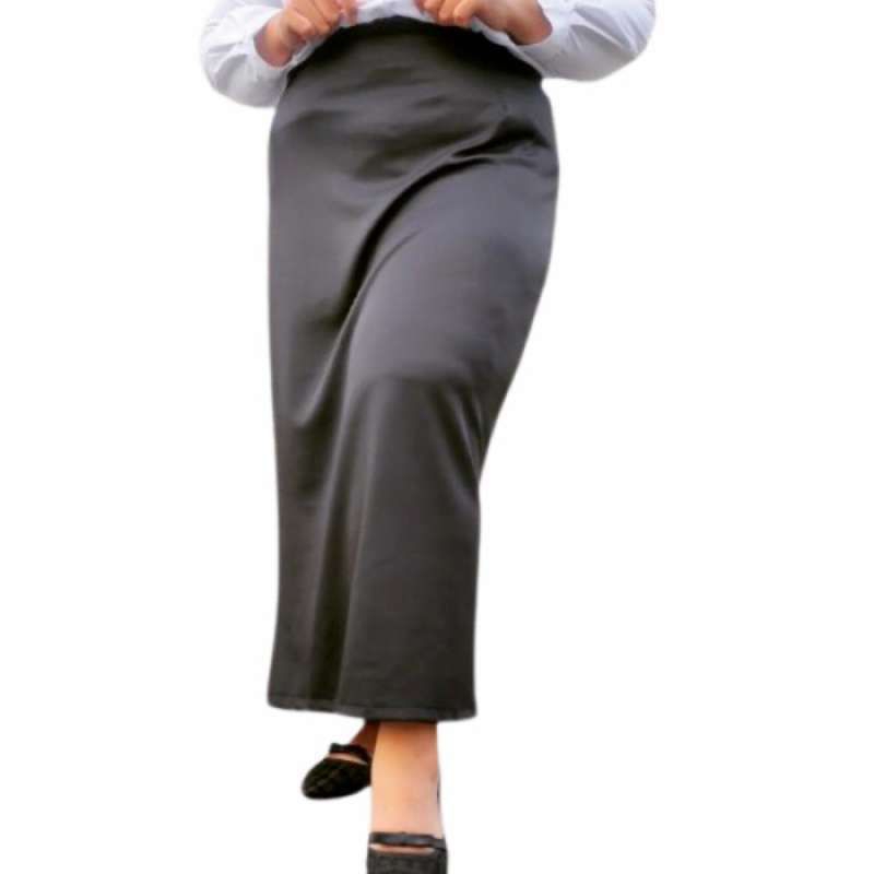 ROK SPAN KERJA WANITA TANPA BELAHAN// ROK SPAN SCUBA JUMBO TANPA BELAHAN