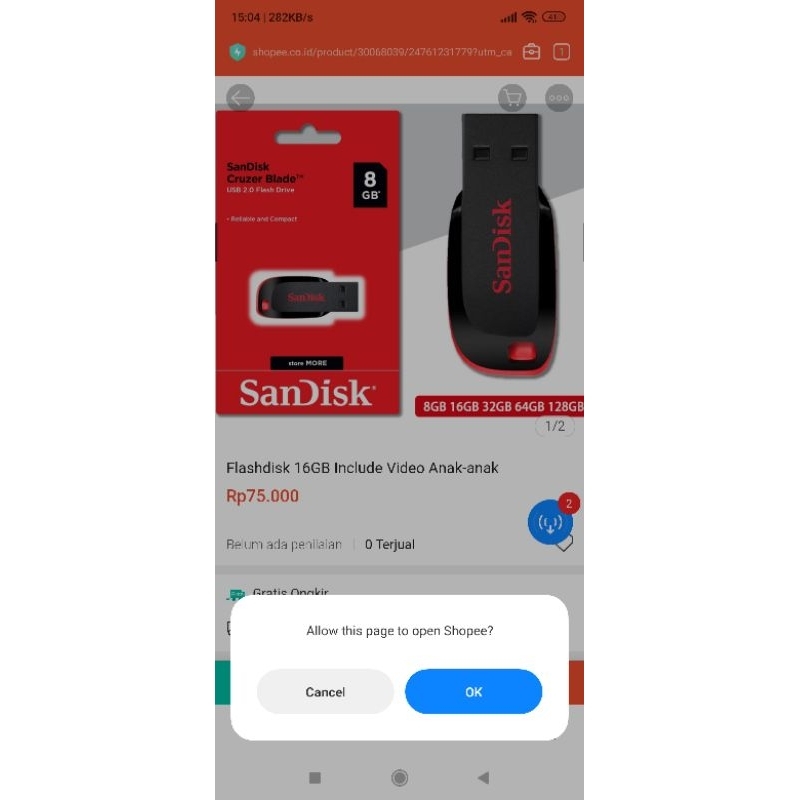 Flashdisk 16GB isi lagu-lagu (Sesuai Permintaan)