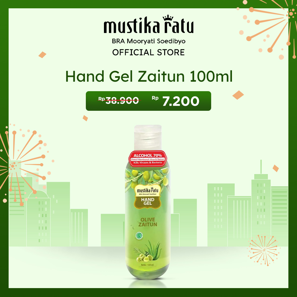 Mustika Ratu Hand Gel Zaitun Antiseptic 100ml