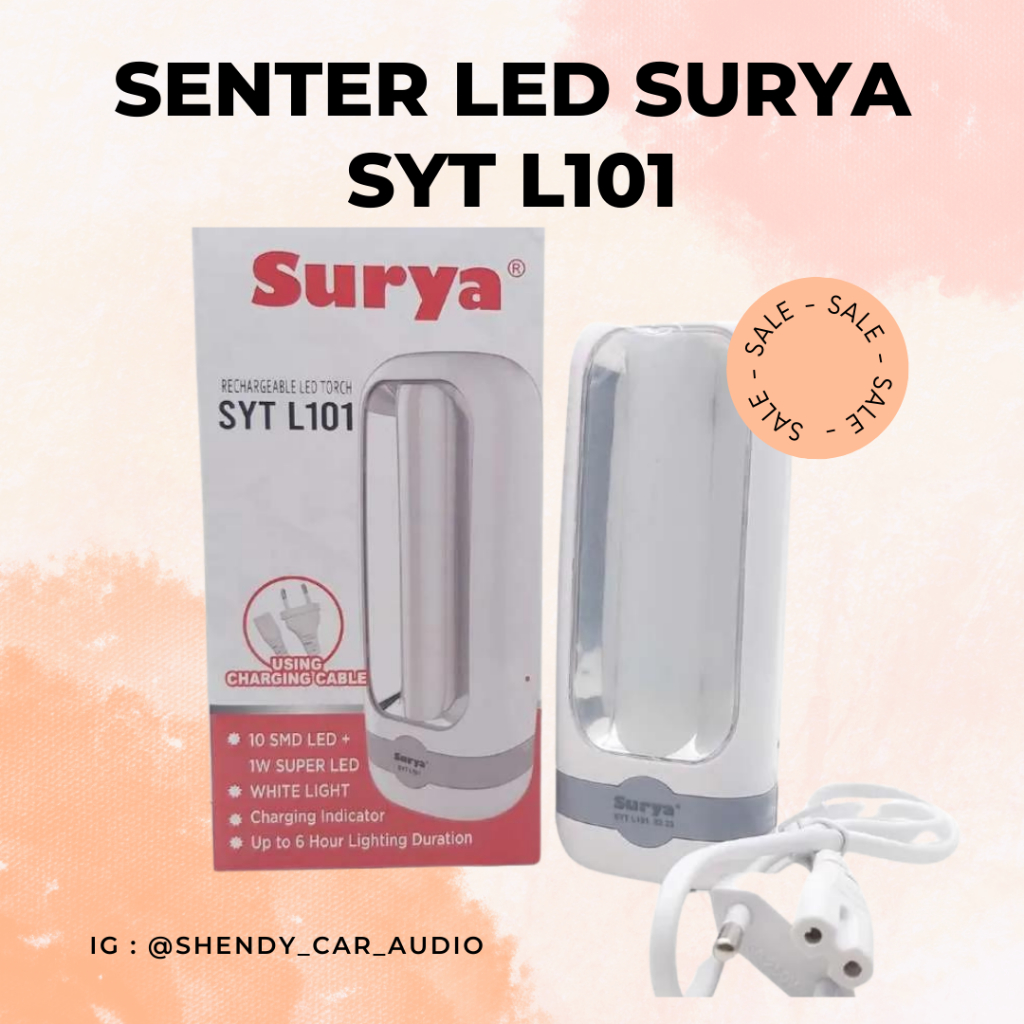 Senter LED Surya SYT L101 Senter Tangan Surya SYTL101