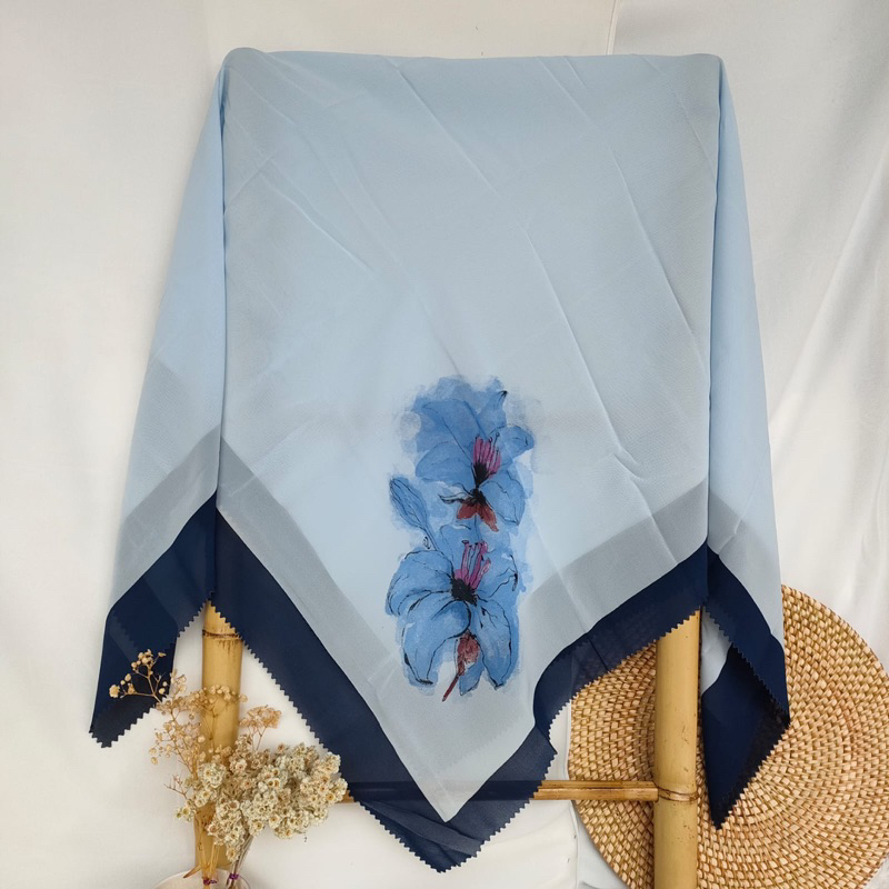 Segi Empat Motif Printing Pollycotton Hycon