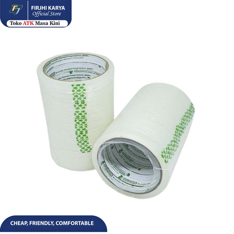 

Lakban Bening Kecil 12mm - Goldtape