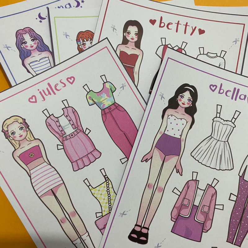 Paper Doll, bp bp an mainan jaman dulu