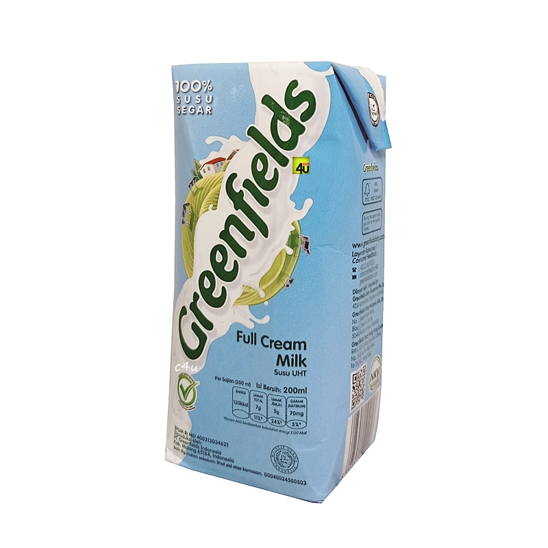 

GREENFIELDS UHT FULL CREAM 200 ML