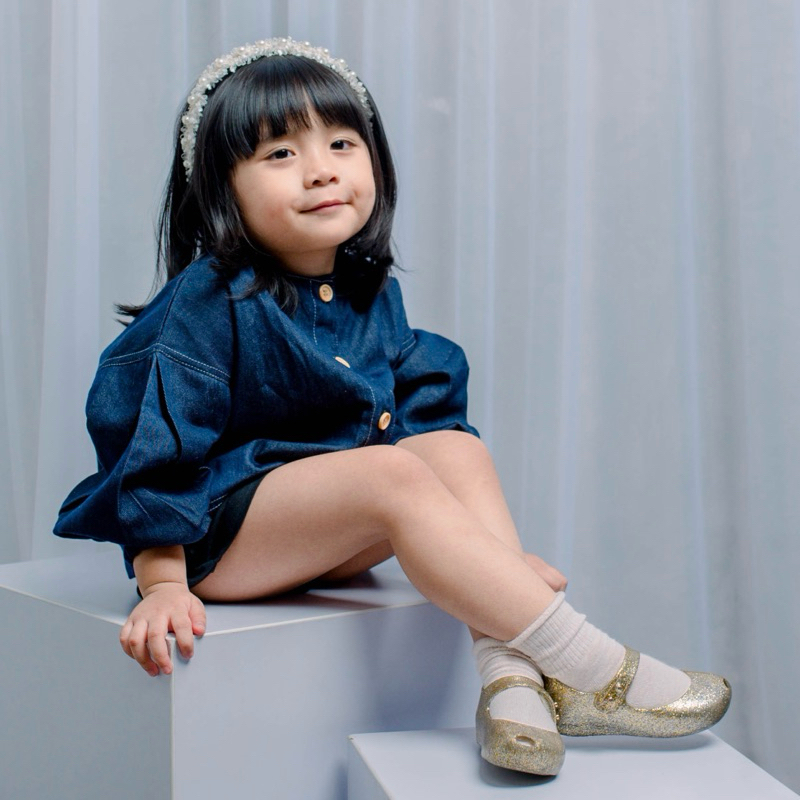 Disc (1-6 Tahun) Svea-Jaket Anak Jaket Jeans Anak Jaket Denim Anak Outer Anak Perempuan 1-5 Tahun