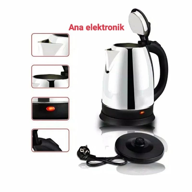 TEKO LISTRIK / CERET LISTRIK PEMANAS AIR STAINLESS STEEL