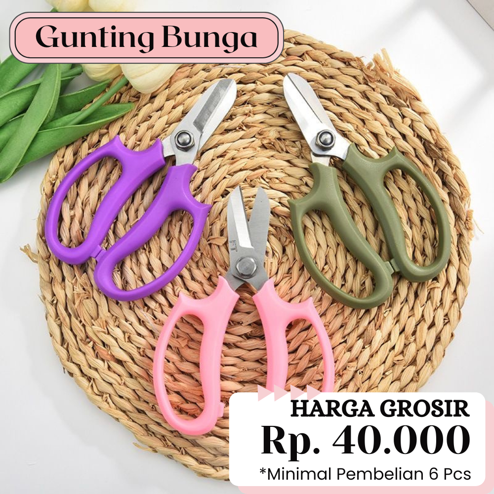 

FLORIST THINGS - GUNTING BUNGA Florist - Gunting Batang Tanaman - Gunting Estetik - Gunting Cantik - Pemotong Dahan tanaman - Gunting Kebun - Gunting Rumput