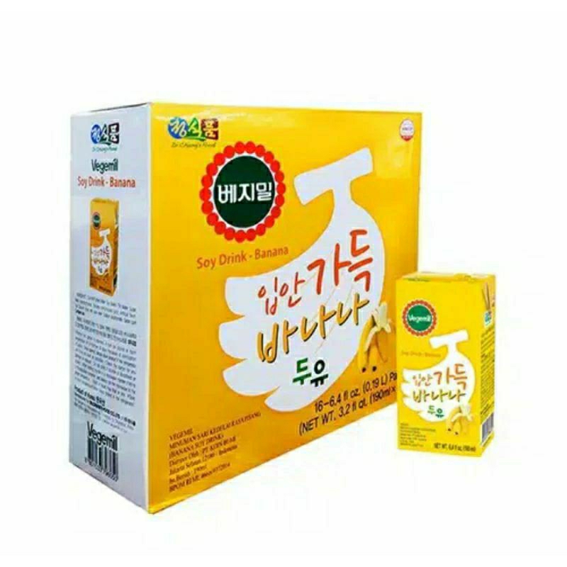 

Vegemil Banana Soy milk 190ml x 16pcs