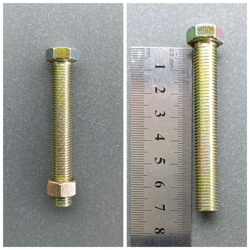 Baut Mur Kunci Ring Pas 14 Panjang 7 cm