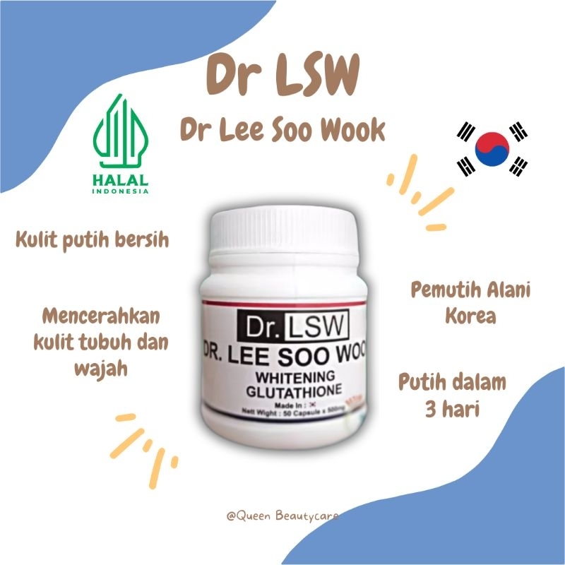 Dr LSW Pemutih Badan Permanen Collagen Infus Whitening Mencerahkan dan Memutihkan Kulit Tubuh Original
