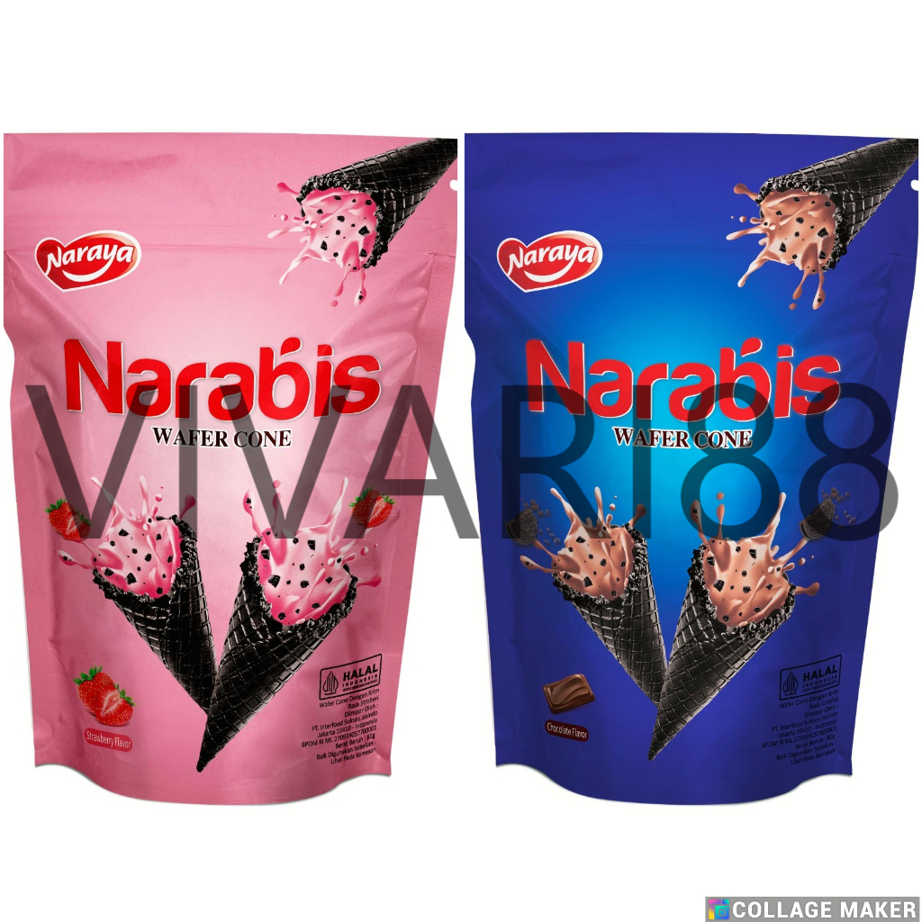 

Naraya narabis wafer Chocolate cone 80g