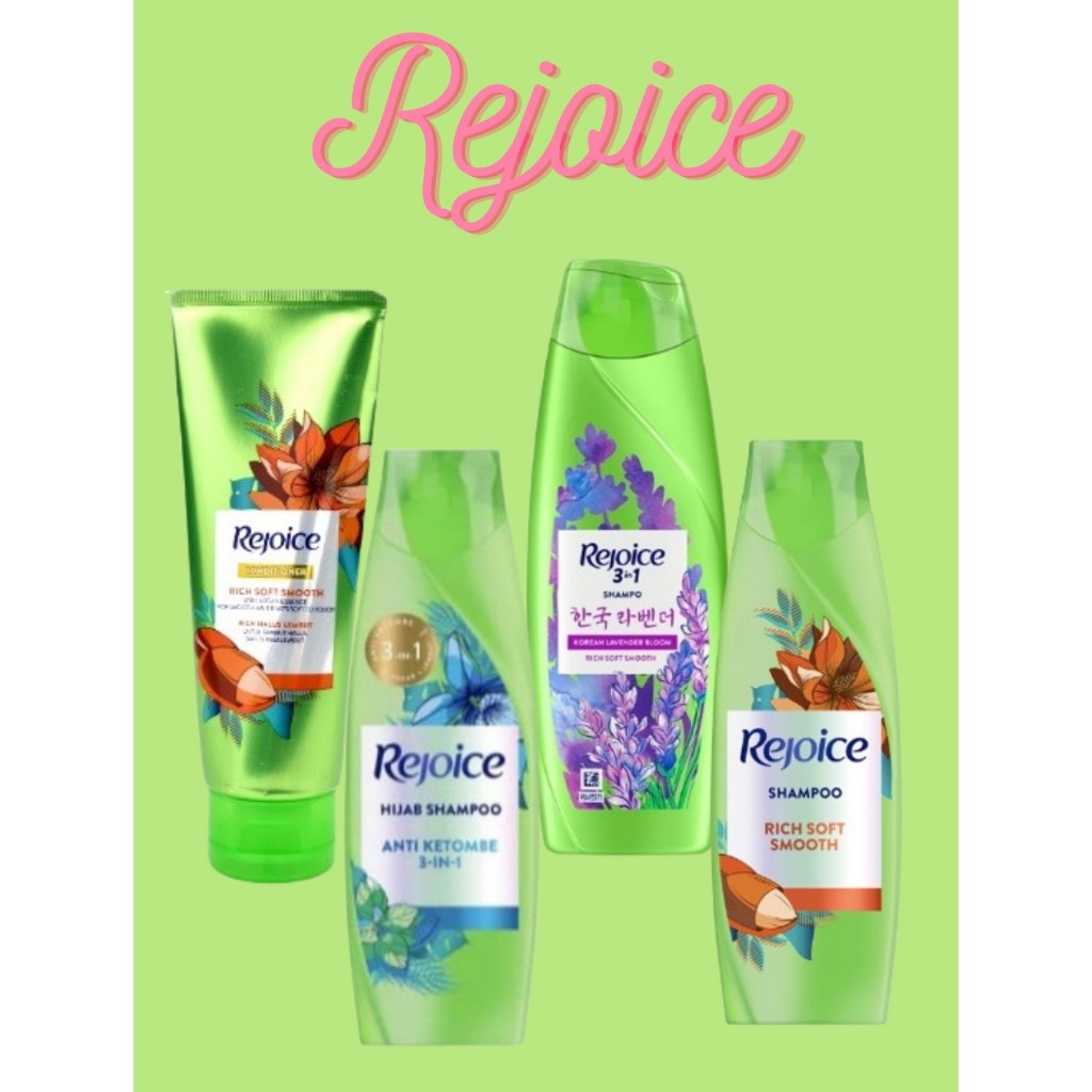 Rejoice Conditioner Rich Soft Smooth Halus Lembut 150ml || Shampoo Rejoice Rich Soft Smooth 150 ml |