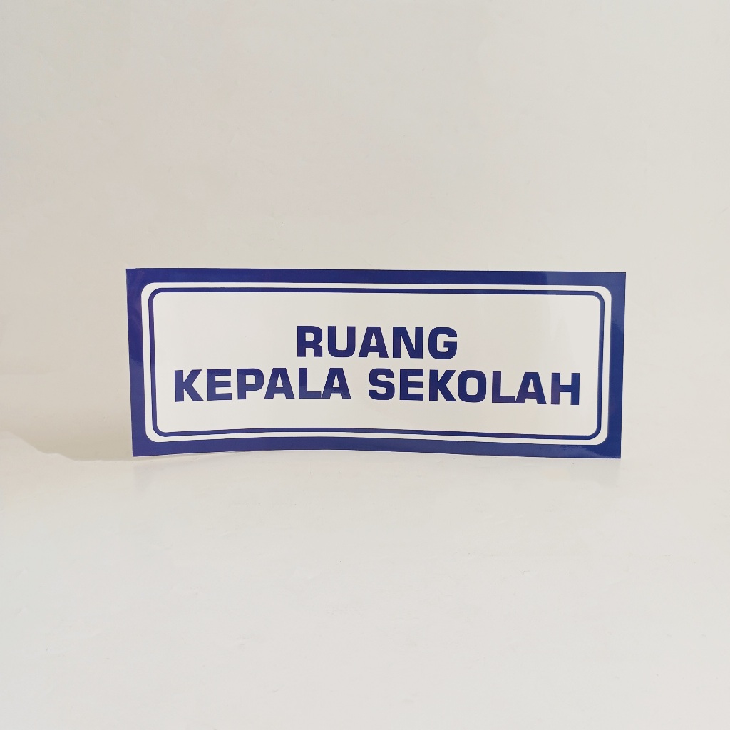 

Stiker Papan Nama Ruang Kepala Sekolah/ Stiker Vinyl/ Papan Penanda Ruangan 11x30