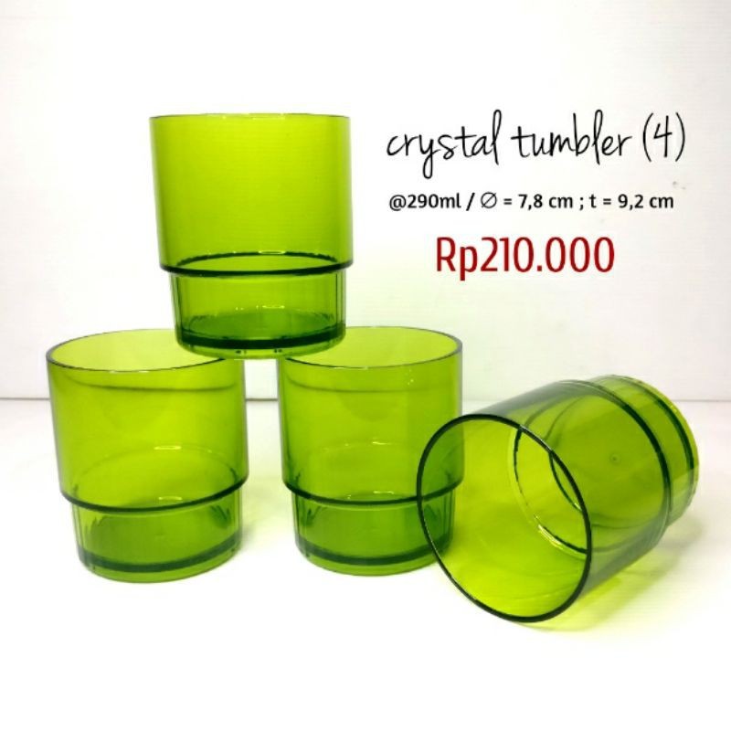CRYSTAL TUMBLER GELAS TUPPERWARE