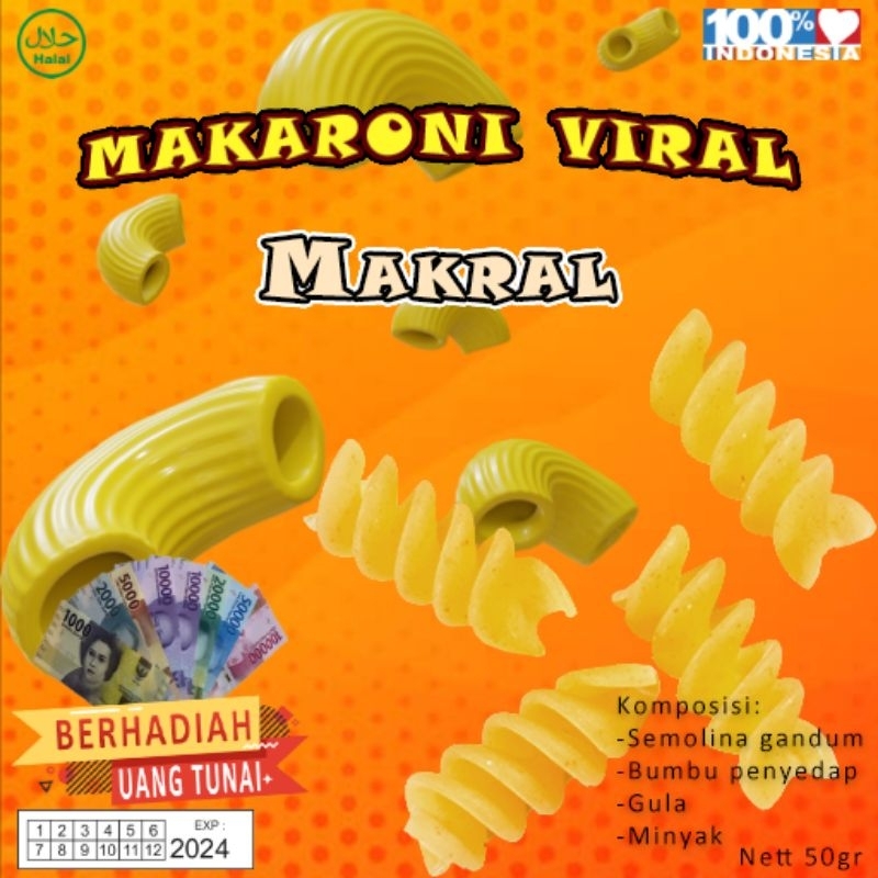 snack millenial makaroni jajanan berhadiah uang/emas