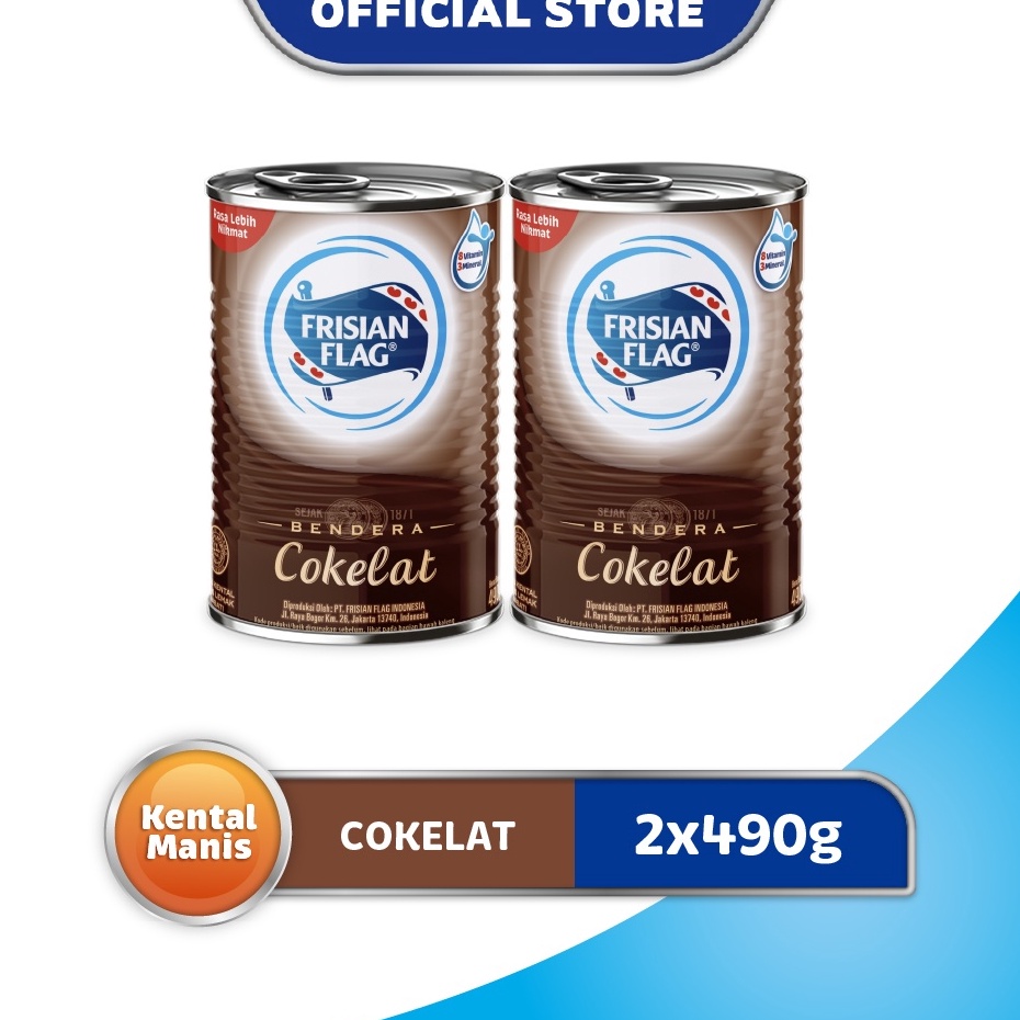 

Ready Stock Frisian Flag Susu Kental Manis Cokelat 2 x 49 gr H35