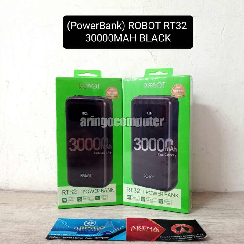 Acc (PowerBank) ROBOT RT32 30000MAH BLACK