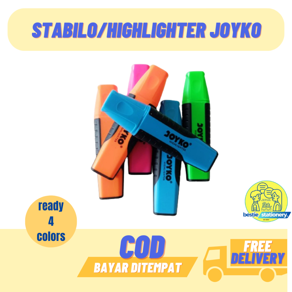 

STABILO JOYKO HL-2 / HIGHLIGHTER / PENANDA BERWARNA MURAH
