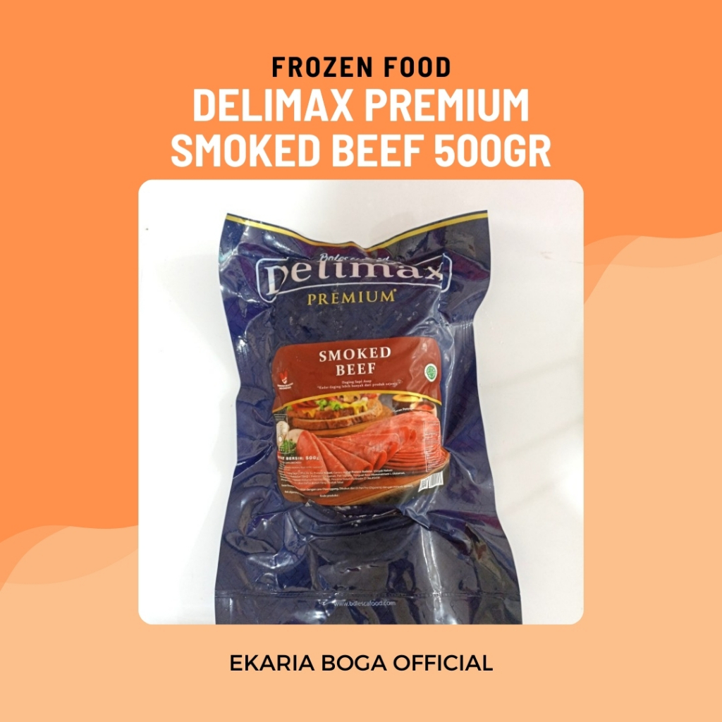 

FROZEN FOOD | DAGING SAPI ASAP | DELIMAX PREMIUM SMOKED BEEF 500GR