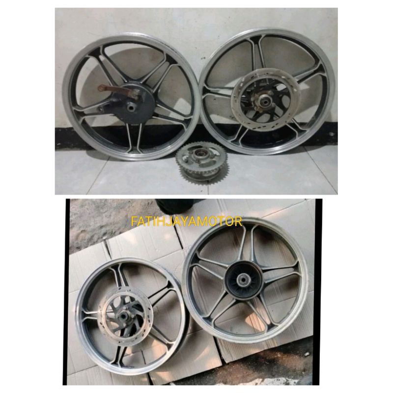 VELG SUZUKI THUNDER 125 DEPAN BELAKANG UKURAN 18 ORIGINAL